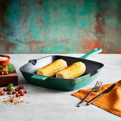 Poêles - Barbary & Oak Foundry Poêle à griller carrée en fonte 26 cm - RKW LTD - BARBARY & OAK