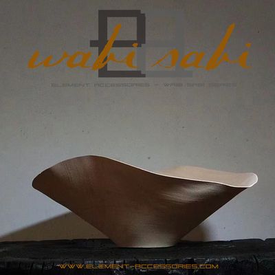 Objets de décoration - Bol en bois Wabi Sabi sculpté à la main par maître artisan - ELEMENT ACCESSORIES