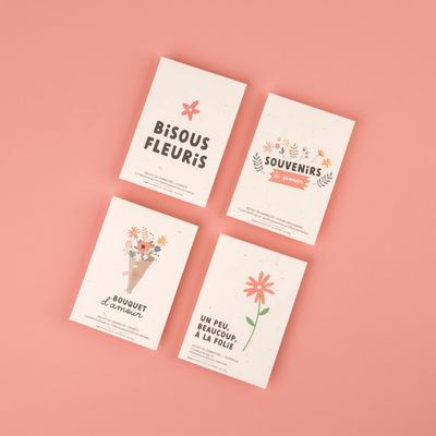 Card shop - Flower Kisses — Seed Bags to Give - LA FABRIQUE À SACHETS