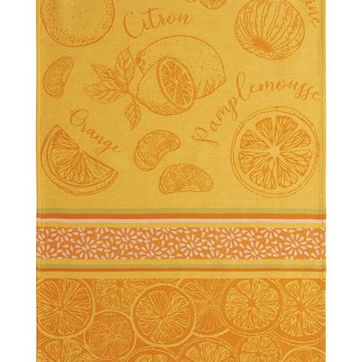 Tea towel - Agrumes - Cotton jacquard tea towel - COUCKE