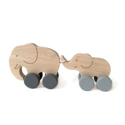 Design objects - Mammy and Baby Elephants Set - BRIKI VROOM VROOM