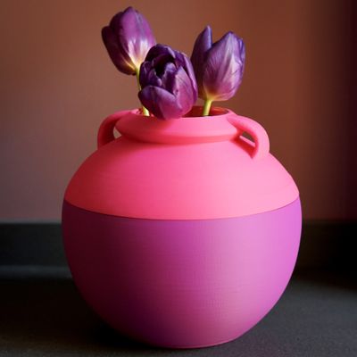 Vases - NUMA POMPILIO XL pot - Special "BICOLOR" - POP POT