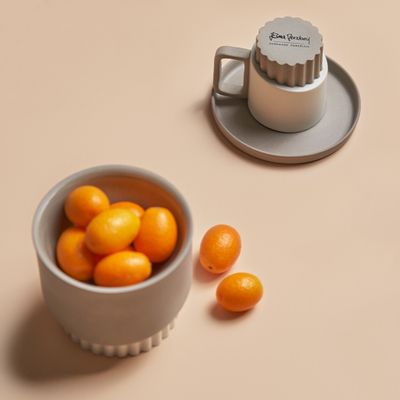 Tasses et mugs - Tasse à expresso Corinth avec soucoupe - ESMA DEREBOY HANDMADE PORCELAIN