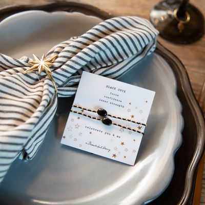 Christmas table settings - Napking ring and You & Me bracelet - A BEAUTIFUL STORY