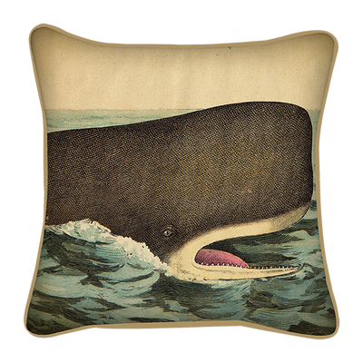 Fabric cushions - Whale cushions - BLUE SHAKER
