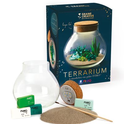 Cadeaux - Kit terrarium à modeler - GRAINE CRÉATIVE