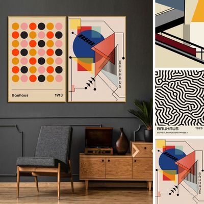 Affiches - Collection BAUHAUS Abstrakt - BLUE SHAKER