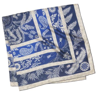 Scarves - Labyrinth Silk Scarf  - MONT KIJI