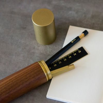 Papeterie bureau - Brassing Series - Stylo plume portable (plume M/F) - YSTUDIO