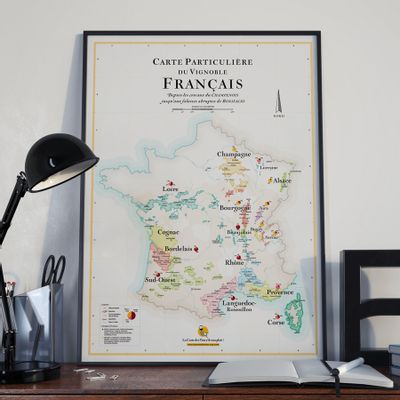 Affiches - La Carte des Vins de France - LA CARTE DES VINS, SVP