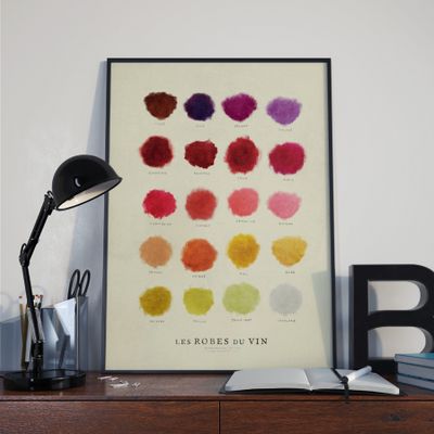 Affiches - Les Robes du Vin - LA CARTE DES VINS, SVP