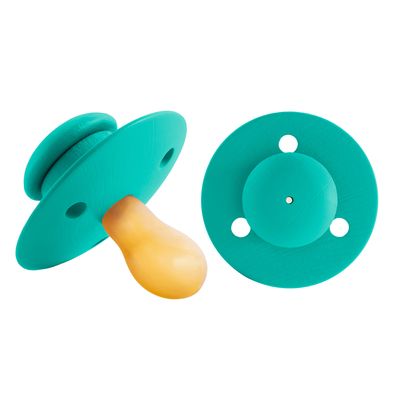 Accessoires pour puériculture - Tetine 100% naturelle en bois & caoutchouc pur | Collection Colorfull : Vert d'eau - TOTOTE