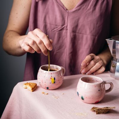 Café et thé  - Party Pink Espresso Coffee Mug - EGG BACK HOME