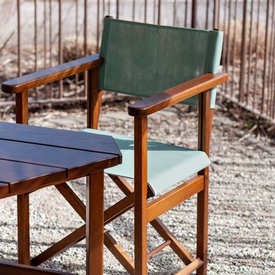 Lawn armchairs - Director's chair in Robinia F204. - AZUR CONFORT
