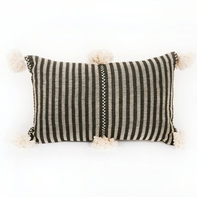 Fabric cushions - Housse de coussin lombaire Nge Pom Pom - 30 x 40 cm - TRADITIONAL ARTS AND ETHNOLOGY CENTRE (TAEC)