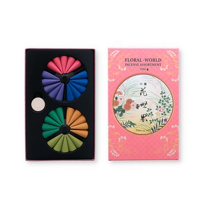 Spa - FLORAL WORLD Incense Assortment -Cone - SHOYEIDO INCENSE CO.