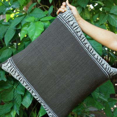 Fabric cushions - Housse de coussin Tai Lue Naga Yai - 50 x 50 cm - TRADITIONAL ARTS AND ETHNOLOGY CENTRE (TAEC)