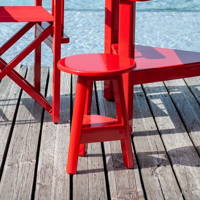 Chaises de jardin - Tabouret rond coloré - AZUR CONFORT