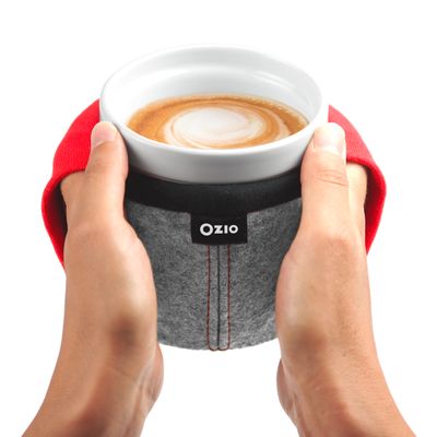 Tea and coffee accessories - Tama, hand-warmer mug, Red - OZIO