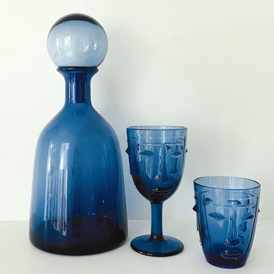 Verres - Vaisselle, verre "visage", couverts. - OPJET PARIS