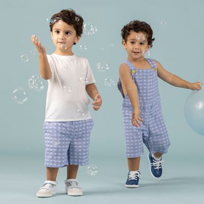 Vêtements enfants - SHORT POUR BÉBÉ GARÇON BOB, 100 % coton - JULES & JULIETTE PARIS