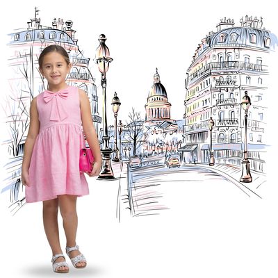 Vêtements enfants - ROBE DE FÊTE POUR FILLE - DANIELLA - JULES & JULIETTE PARIS