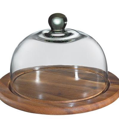 Kitchen utensils - cheese board with glass dome - KUCHENPROFI