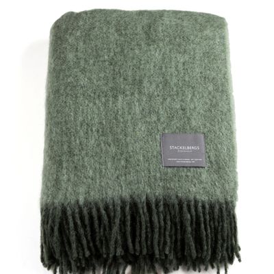 Throw blankets - Stackelbergs Blanket Moss & Green Melange - STACKELBERGS