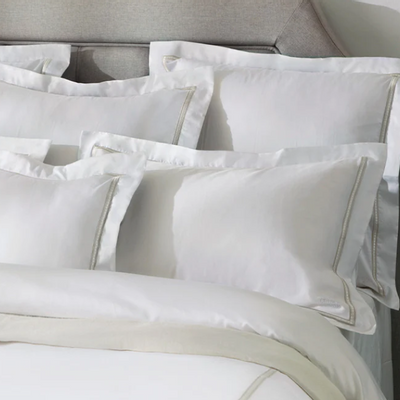 Bed linens - Luxury Duvet Cover Set, Visoe Collection, Beige - CROWN GOOSE