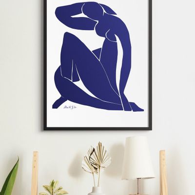 Papeterie bureau - Affiche Premium Matisse - Nu Bleu - ESQUE
