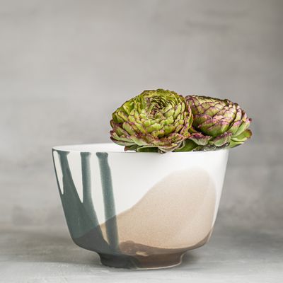 Bowls - bowl IRMA bone-china porcelain, handmade - KLATT OBJECTS