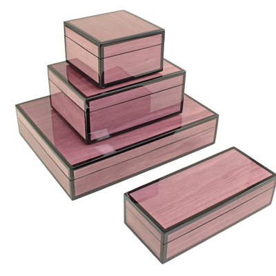 Objets personnalisables - Jaune soleil, vert forêt, interlock, léopard, tulipier violet, malachite, boîtes à poignée en porcelaine, Mappa Burn, noir et blanc - PACIFIC CONNECTIONS