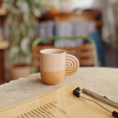 Mugs - Amber ceramic cup - OUSTAO
