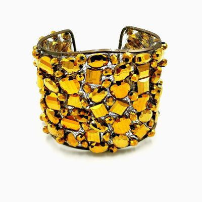 Jewelry - Golden Glamour Cuff Bracelet - WITAYA  FASHION JEWELRY