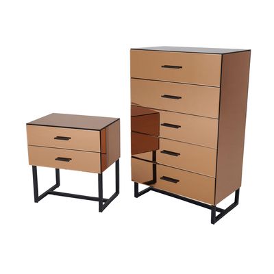 Tables de nuit - Ensemble de chambre à coucher Trinity - AURA LIVING