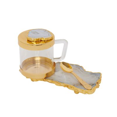 Tasses et mugs - Tasses à thé Sitara avec sous-verre - AURA LIVING