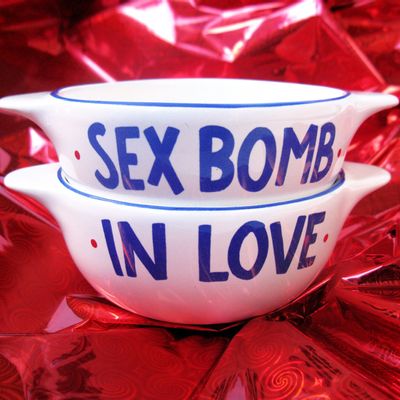 Design objects - BRITANY BOWL WITH TWISTED MESSAGES - PIED DE POULE