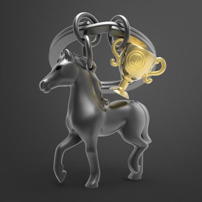 Bags and totes - Horse Trophee Key Chain - METALMORPHOSE