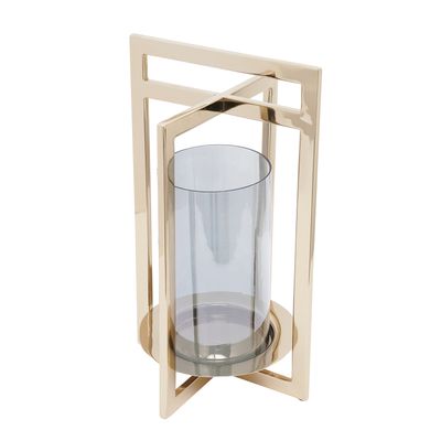Objets de décoration - Lanterne en verre fumé Cait - AURA LIVING