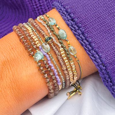 Bijoux - Assortiment de bracelets des collections : Blue Storm, Ocean Drive, Blue Moon - BY JOHANNE
