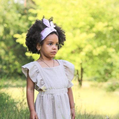 Mode enfantine - Robe printanière en mousseline de coton - ANDER