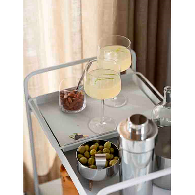 Autres tables  - Chariot à cocktail A-Trolley Soft Grey - ZONE DENMARK