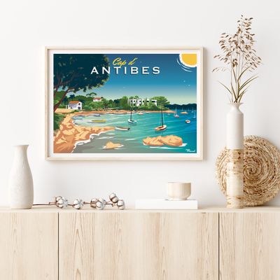 Poster - Poster ANTIBES' Headland - MARCEL TRAVELPOSTERS