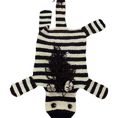 Children's decorative items - Zebra Rug - KENANA KNITTERS LTD.