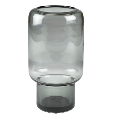 Vases - Hoej 14x26 Gray Glass Vase - VILLA COLLECTION DENMARK