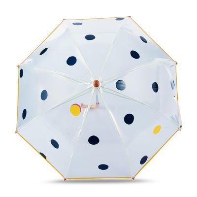 Jeux enfants - Parapluie cloche transparent pour enfant - Motif Pois - York - ANATOLE