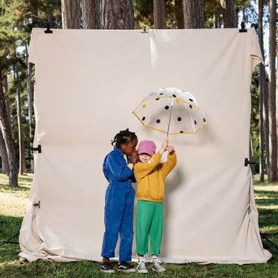 Jeux enfants - Parapluie cloche transparent pour enfant - Motif Pois - York - ANATOLE