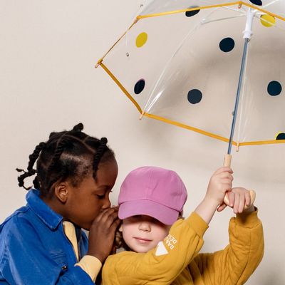 Children's games - Kids clear bubble dome umbrella - Polka dots YORK - ANATOLE