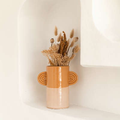 Vases - Vase avec anses en céramique Ambre - OUSTAO
