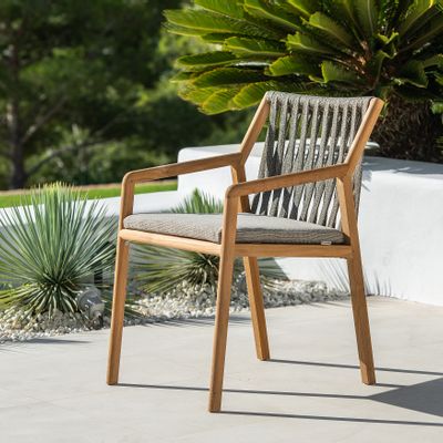 Chaises de jardin - Ritz Teak Dining Chair - JATI & KEBON